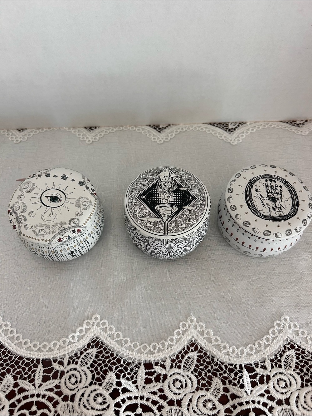 Scented Tin Candles Set Of 3 Spice Up Your Life Mystic Tarot Theme Meditation